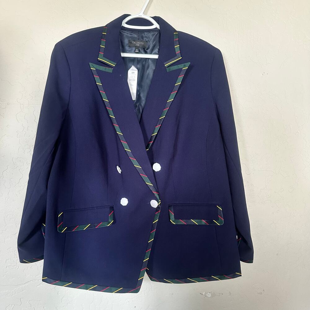 Talbots preppy striped blazer